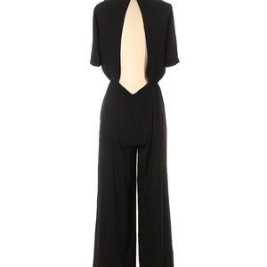 BCBG Max Azria Black Chiffon Jumpsuit XXS